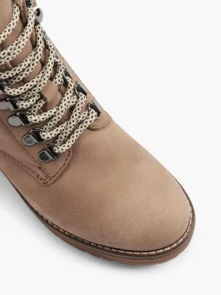 Leder Schnürstiefelette