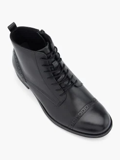 Leder Schnürstiefelette