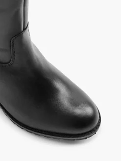 Leder Weitschaftstiefel