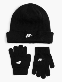 Set aus Handschuhen und Mütze