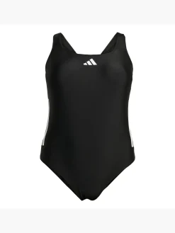 3-Streifen C-Back Badeanzug – Große Größen