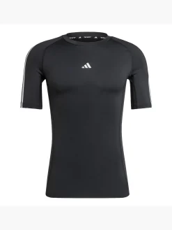 TECHFIT Compression Training 3-Streifen T-Shirt