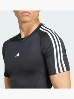 TECHFIT Compression Training 3-Streifen T-Shirt