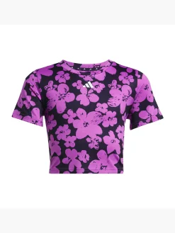 Train Essentials Seasonal Printed Training Kids Crop-Shirt