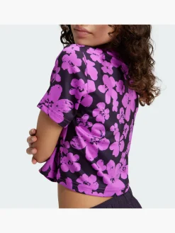 Train Essentials Seasonal Printed Training Kids Crop-Shirt