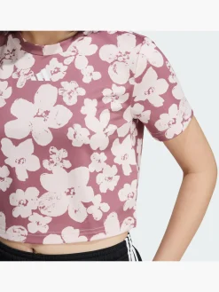 Train Essentials Seasonal Printed Training Kids Crop-Shirt